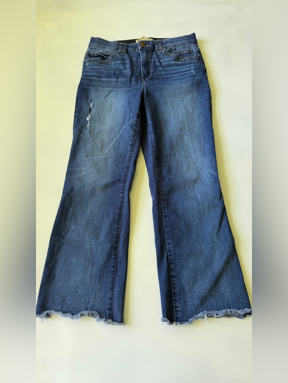 Democracy Jeans Bootcut Raw Hem Med Wash  Sz 8 Womens‎